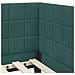 Cornice del letto ad angolo Verde Scuro 80 cm x 200 cm Velluto - Foto miniatura 9