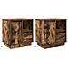 Armadio da Notte con 2 pcs Rovere fumo 50 x 34.5 x 50 cm. - Foto miniatura 1