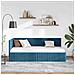 Cornice del letto ad angolo Blu 90 x 190 cm Velluto - Foto miniatura 4