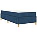 Letto a molle Blu e Marrone e Bianco 80 x 200 cm Tessuto - Foto miniatura 1