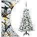 Albero di Natale Artificiale con Rami Pieghevoli Bianco 150 cm - Foto miniatura 1
