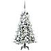 Albero di Natale Artificiale con Rami Pieghevoli Bianco 150 cm - Foto miniatura 3