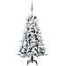 Albero di Natale Artificiale con Rami Pieghevoli Bianco 150 cm - Foto miniatura 4