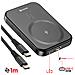 Pacchetto Magsafe Iphone 8 Plus Con Custodia Bimateriale E Powerbank Da 5000 Mah, Trasparente - Foto miniatura 3