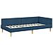 Struttura Letto Angolare con Materasso 2 pcs Blu Tessuto - Foto miniatura 6