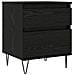 Armadietto per letto con cassetto Rovere Nero 40 x 35 x 50 cm - Foto miniatura 1