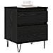 Armadietto per letto con cassetto Rovere Nero 40 x 35 x 50 cm - Foto miniatura 3