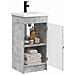 Mobile da bagno con lavabo Grigio Cemento 42 x 40 x 84,5 cm - Foto miniatura 3