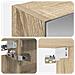 Mobiletto per specchio da bagno con lo scaffale Rovere Sonoma - Foto miniatura 9