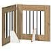 Cancello per cani pieghevole con supporti 2 pcs 120,5 cm - Foto miniatura 1