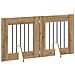 Cancello per cani pieghevole con supporti 2 pcs 120,5 cm - Foto miniatura 3