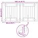 Cancello per cani pieghevole con supporti 2 pcs 120,5 cm - Foto miniatura 9