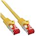 cavo patch per rete dati lan cat. 6, 2x rj45, doppia schermatura sftp (pimf) , halogenfree, colore giallo, 1.5m - Foto miniatura 1