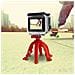 Squiddy Mini Treppiede Flessibile per Fotocamere e Smartphone - Colore Rosso - Foto miniatura 4