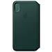 Custodia folio in pelle (per iPhone XS Max) - Verde peresta - Foto miniatura 1
