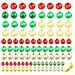 Set Palline Di Natale 100 Pz 6 Cm Rosso / oro / verde - Foto miniatura 3