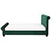 Letto Matrimoniale In Velluto Verde Stile Chesterfield 160x200cm Avallon - Foto miniatura 4