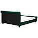 Letto Matrimoniale In Velluto Verde Stile Chesterfield 160x200cm Avallon - Foto miniatura 14