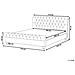 Letto Matrimoniale In Velluto Verde Stile Chesterfield 160x200cm Avallon - Foto miniatura 17