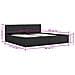 Giroletto Con Contenitore Grigio Scuro In Tessuto 180x200 Cm - Foto miniatura 4