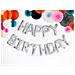Partydeco - 13 Palloncini Lettere Happy Birthday Argentati - Foto miniatura 2