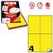 Etichetta Adesiva C / 519 Giallo Fluo 100fg A4 105x148mm (4et / fg) - Foto miniatura 1