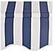 Tenda da Sole Retrattile Manuale 100 cm a Strisce Blu e Bianche - Foto miniatura 4
