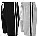 Lounge Wear Uomo 2 Pack Pantaloncini Da Notte Di Cotone Super Soft Comodi Pigiama Bottoms M Nero Grigio - Foto miniatura 1