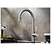 Miscelatore Cucina, Bocca Girevole 190ø, Doccetta Estraibile, Solido Acciaio Inox Spazzolato, Rubinetto A Cartuccia In Ceramica - Foto miniatura 3
