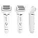 Epilatore Ricaricabile Wet & Dry ES-EY31-W503 Doppi Dischi con 60 Pinzette Testina Orientabile a 90° 2 Diversi Accessori Colore Bianco - Foto miniatura 3