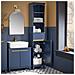 Mobile Alto Da Bagno Mobile Colonna Bagno Salvaspazio Armadio Da Terra Colore Blu 35x30x170 Cm Bzr112-b - Foto miniatura 2