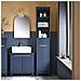 Mobile Alto Da Bagno Mobile Colonna Bagno Salvaspazio Armadio Da Terra Colore Blu 35x30x170 Cm Bzr112-b - Foto miniatura 5