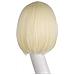 Parrucca Bob Con Frangia Piatta Corta Da Donna Alla Moda Da 12 Pollici E 30 Cm (biondo Chiaro) - Foto miniatura 2