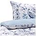 Set Copripiumino In Cotone Satinato 155 X 220 Cm Bianco E Blu Ballard - Foto miniatura 1
