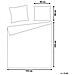 Set Copripiumino In Cotone Satinato 155 X 220 Cm Bianco E Blu Ballard - Foto miniatura 3