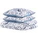 Set Copripiumino In Cotone Satinato 155 X 220 Cm Bianco E Blu Ballard - Foto miniatura 12