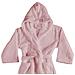 Accappatoio Con Cappuccio In Morbida Spugna Mod. Sophie Tinta Unita Vari Colori L Orchidea - Foto miniatura 3