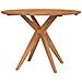 Tavolo Da Giardino Rotondo Ø110x75cm In Legno Massello Acacia - Foto miniatura 1