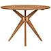 Tavolo Da Giardino Rotondo Ø110x75cm In Legno Massello Acacia - Foto miniatura 2