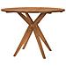 Tavolo Da Giardino Rotondo Ø110x75cm In Legno Massello Acacia - Foto miniatura 4