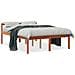Letto Per Anziani Marrone Cera 135x190 Cm Legno Massello Pino - Foto miniatura 2