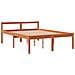 Letto Per Anziani Marrone Cera 135x190 Cm Legno Massello Pino - Foto miniatura 3