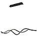 Lampadario A Sospensione A Led Sinuo 36w Nero 3666-45-101 Fabas Luce - Foto miniatura 1