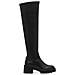 Overknee Boot Stivali Sintetico E Tessile Scarpe Donna Nero Eu 38, 1-25621-43 001 - Foto miniatura 2