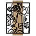 Decorazione In Metallo E Legno Fiori 55 - Marrone - Metallo - 60x2x90 Cm - Foto miniatura 1