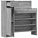 Lusso Casadino -  Scarpiera Grigio Sonoma 100,5x28x100 Cm In Legno Multistrato - Foto miniatura 4