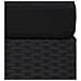 Divano Ad Angolo Modulare Bracciolo Sinistro In Polyrattan Nero - Foto miniatura 6
