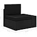 Divano Ad Angolo Modulare Bracciolo Sinistro In Polyrattan Nero - Foto miniatura 7