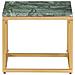 Tavolino Da Salotto Verde 40x40x35 Cm Pietra Vera Testura Marmo - Foto miniatura 1