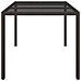 Tavolo Giardino 150x90x75cm Vetro Temperato Polyrattan Marrone - Foto miniatura 3